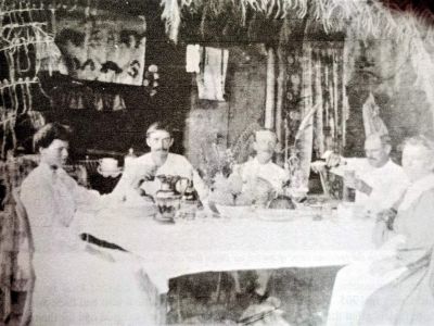 christmas dinner in the early days  c  garner family